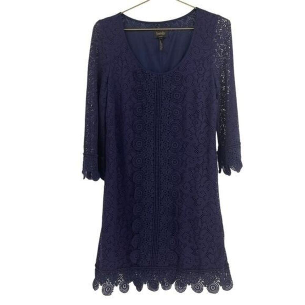 Laundry by Shelli Segal Navy Blue lace dress size 8